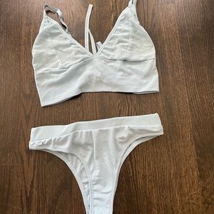 Light blue mesh rave/festival set